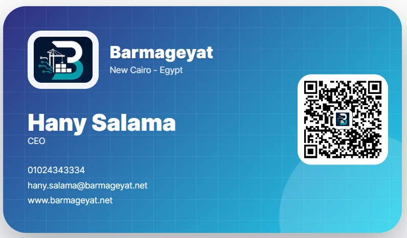 CardIQ digital business card sample in a polished professional brand style.